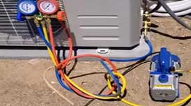 Evacuation of old gas