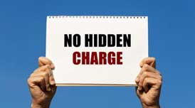 No hidden charges