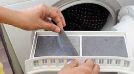 Weekly clean lint filter